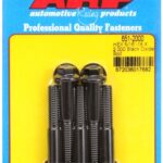 "5/16""-18 X 2.000 hex black oxide bolts" (5pcs)