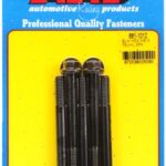 M8 x 1.25 x 75 hex black oxide bolts (5pcs)
