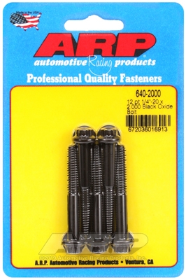 85F3CFD7-4BFD-B377-4241-9C948832096B "1/4""-20 x 2.000 12pt black oxide bolts" (5pcs) - Image 1