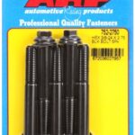 "3/8""-24 x 2.750 hex black oxide bolts" (5pcs)