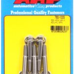 M6 x 1.00 x 40 hex SS bolts (5pcs)