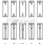 King Main Bearing Shell TOYOTA 3SGTE, 16V 2.0L