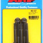 M6 x 1.00 x 50 hex black oxide bolts (5pcs)
