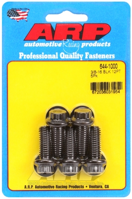87305502-3B37-6264-7487-9023B560B2BF "3/8""-16 x 1.000 12pt 7/16 wrenching black oxide bolts"5pcs - Image 1