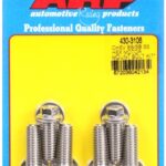 Chevy hex motor mount bolt kit with energy suspension mounts