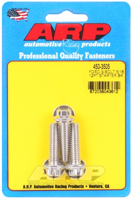 87E578F6-BE16-66F7-C521-46CBF662183A ARP Starter Bolt Kit Ford 3-Bolt 5/16 12PT - Image 1