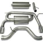 Corsa Cat-Back 3.0" Dual Rear Single 4.0" Hummer H3