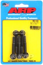 M6 x 1.00 x 45 hex black oxide bolts (5pcs)