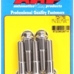 "3/8""-24 x 1.750 hex SS bolts" (5pcs)