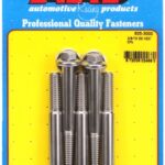 "3/8""-16 x 3.000 hex 7/16 wrenching SS bolts" (5pcs)