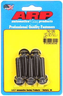 89D4948E-13D2-4F7F-AA00-4C0F5C20F3DC "3/8""-24 x 1.250 12pt black oxide bolts" (5pcs) - Image 1