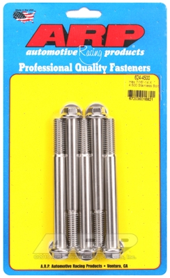 8A2CA55A-2925-607E-E471-AF99D8C939B7 "7/16""-14 X 4.500 hex 1/2 wrenching SS bolts" (5pcs) - Image 1