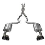 Corsa Cat-Back 3.0" Dual Rear Twin 4.0" Mustang 5.0 15-17