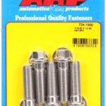 "7/16""-20 x 1.500 hex SS bolts" (5pcs)