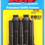 "7/16""-20 x 2.250 hex black oxide bolts" (5pcs)