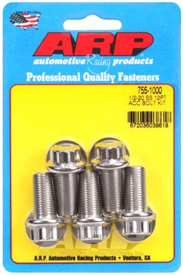 8E09EC8B-8C8C-A184-B37A-BEF4F8612225 ARP Bolt Kit 1/2-20 x 1.000 SS 12PT - Image 1