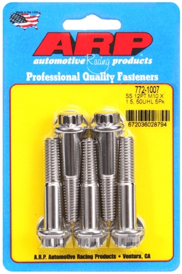 8E64531D-3790-F211-0484-B2C74606632C M10 x 1.50 x 50 12pt SS bolts (5pcs) - Image 1