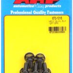 M6 x 1.00 x 12 12pt black oxide bolts (5pcs)