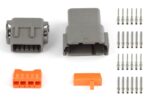 Haltech Plug & Pins Only Set of Deutsch DTM-12 Conn (7.5 Amp