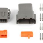 Haltech Plug & Pins Only Set of Deutsch DTM-12 Conn (7.5 Amp