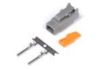 Haltech Plug and Pins Only Male Deutsch DTM-2 Conn (7.5 Amp)