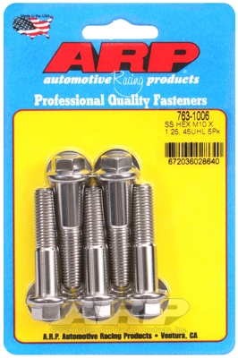 92EC939B-2E4E-F31A-5167-74F66A10F01F M10 x 1.25 x 45 hex SS bolts (5pcs) - Image 1