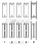 King Main Bearing Shell BMW M40, M42, M43 1.6L, 1.8L