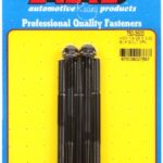 "1/4""-28 x 3.500 hex black oxide bolts" (5pcs)