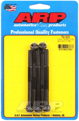 951D22BD-6B76-3F15-2318-A7645B8CE174 "1/4""-28 x 3.500 hex black oxide bolts" (5pcs) - Image 1