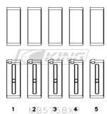 King Main Bearing Shell PEUGEOT EP6 1.6L / BMW N14B16C