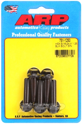 981BE4B0-5FAA-4EDB-8AF1-64E737D2A8DD "5/16""-24 x 1.250 hex black oxide bolts" (5pcs) - Image 1