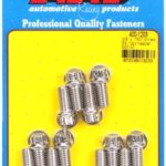 "3/8"" x .750 drilled SS 12pt header bolt kit"