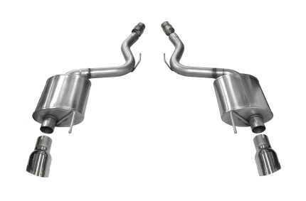 Corsa Axle-Back 3.0" Dual Rear Single 4.0" Mustang 5.0 15-17