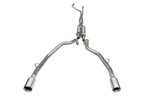 9A615611-4A3D-EE4F-308C-6F0CD1D9EC10 Corsa Cat-Back 3.0" Dual Rear Single 5.0" Ram TRX 6.2 21-23 - Image 1
