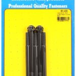 "5/16""-18 X 4.250 hex black oxide bolts" (5pcs)