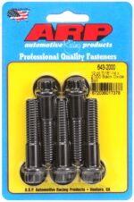 "7/16""-14 x 2.000 12pt black oxide bolts" (5pcs)