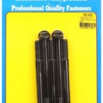 "3/8""-16 X 4.500 hex black oxide bolts" (5pcs)