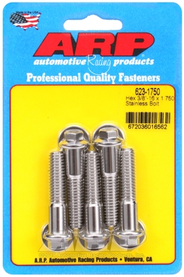 9CA3F79F-9FDE-CB62-E159-4FB096D92214 "3/8""-16 x 1.750 hex SS bolts" (5pcs) - Image 1