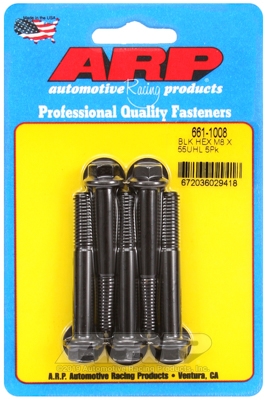 9D23081D-7AA4-809A-2C26-A5AFA887A638 M8 x 1.25 x 55 hex black oxide bolts (5pcs) - Image 1