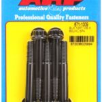 M8 x 1.25 x 60 12pt black oxide bolts (5pcs)