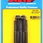 "1/4""-20 X 2.250 hex black oxide bolts" (5pcs)