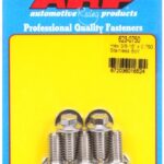 "3/8""-16 x 0.750 hex SS bolts" (5pcs)