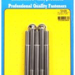 "3/8""-24 x 4.250 hex SS bolts" (5pcs)