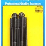 "7/16""-14 x 4.250 12pt black oxide bolts" (5pcs)