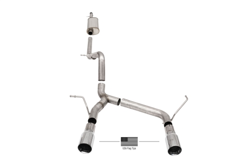 A0D63403-4EA1-7CD1-81CB-487490CAAF46 Corsa Cat-Back 2.75" Dual Rear Dual Outlet 4" Wrangler 07-18 - Image 1