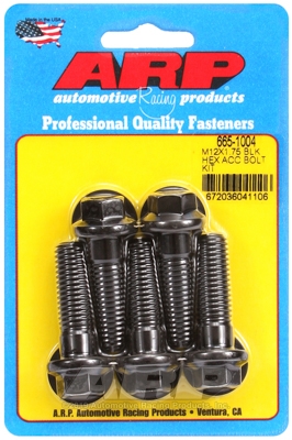 A0E7441F-6DF4-A12A-5FED-B38C23D97C0E ARP Bolt Kit M12 x 1.75 x 40 Black Oxide Hex - Image 1