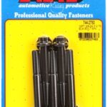 "3/8""-24 x 2.750 12pt 7/16 wrenching black oxide bolts"5pcs