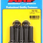 "7/16""-20 x 1.500 12pt black oxide bolts" (5pcs)