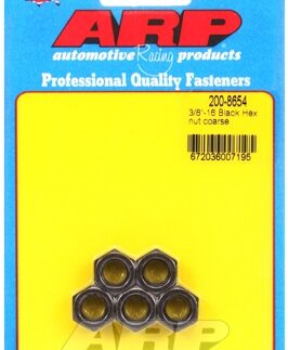 "3/8-16"" black coarse hex nut kit" (5pcs)
