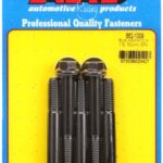 M10 x 1.50 x 70 hex black oxide bolts (5pcs)